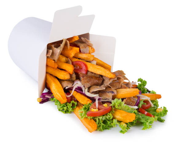 Döner Box Klein mit Pommes und Salat